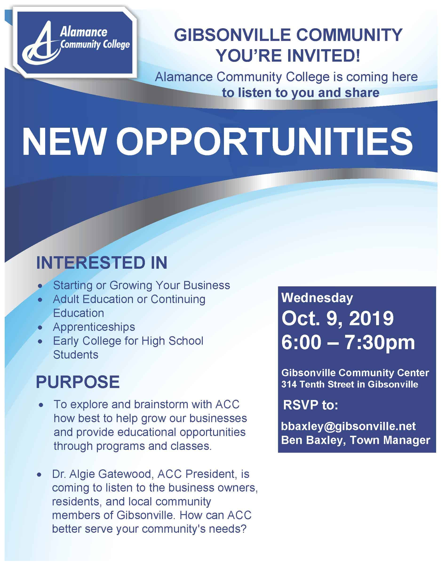 Opportunities with ACC community forum