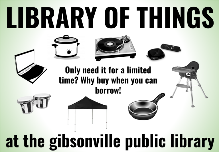 Library of Things Gibsonville Public Library